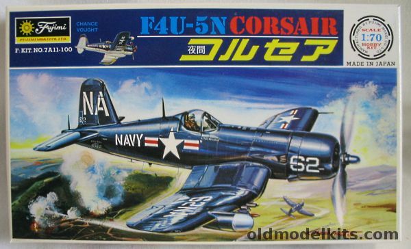 Fujimi 1/70 Chance Vought F4U-5N Corsair - (F4U5N), 7A11-100 plastic model kit